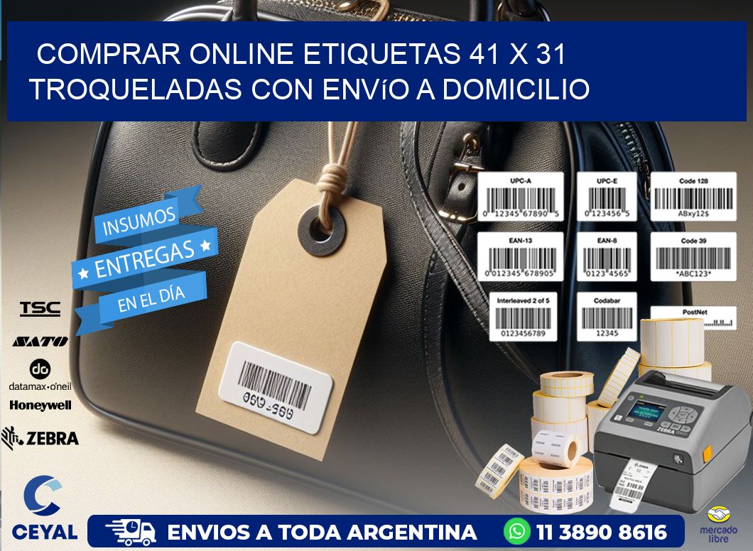 Comprar online etiquetas 41 x 31 troqueladas con envío a domicilio