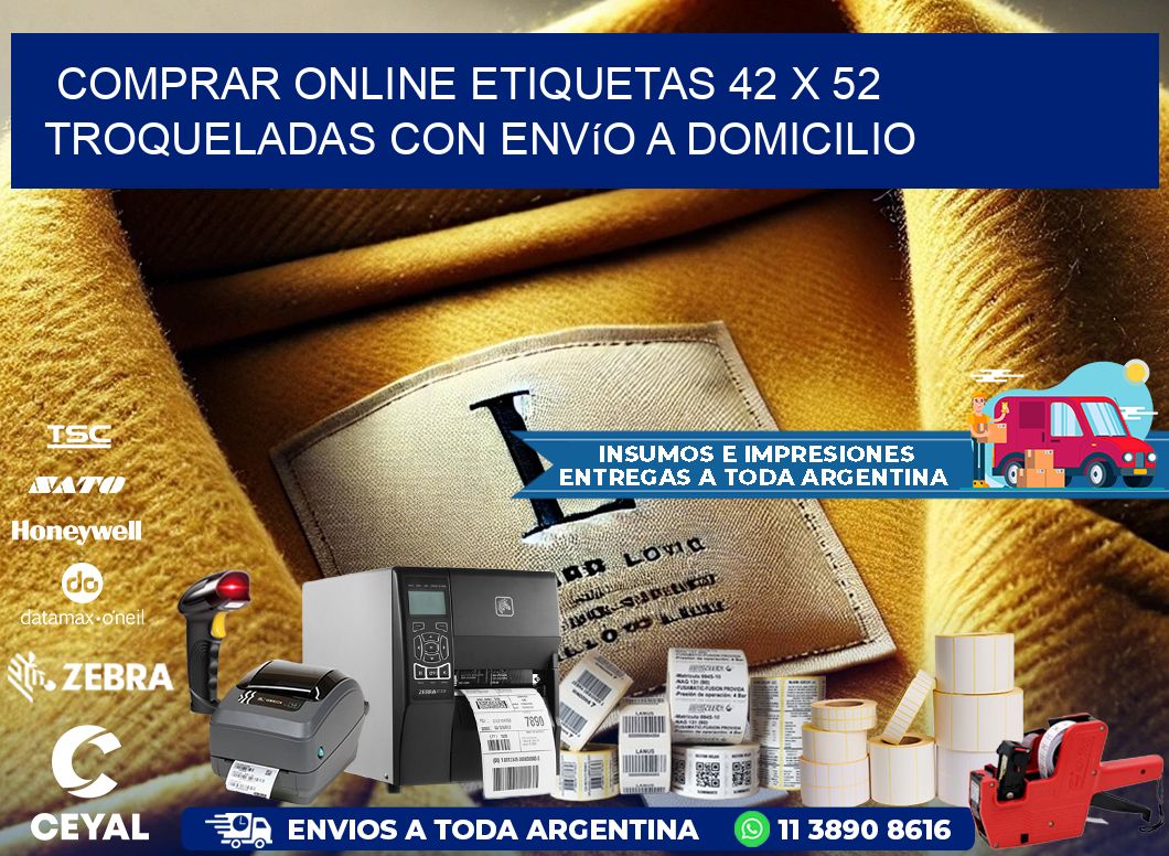 Comprar online etiquetas 42 x 52 troqueladas con envío a domicilio