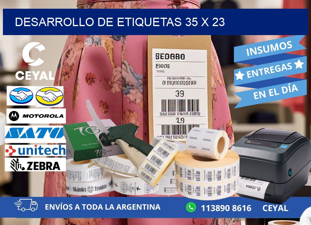 Desarrollo de etiquetas 35 x 23