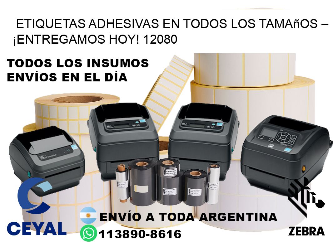 Etiquetas Adhesivas en Todos los Tamaños – ¡Entregamos Hoy! 12080
