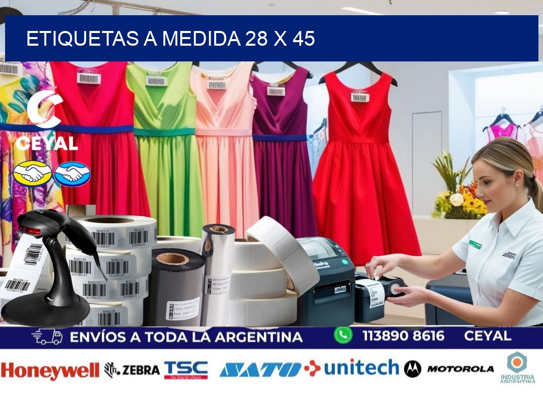 Etiquetas a medida 28 x 45