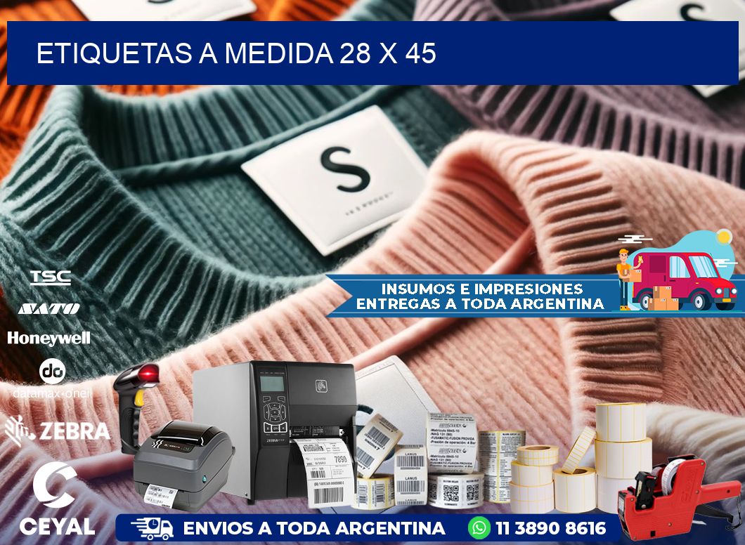 Etiquetas a medida 28 x 45