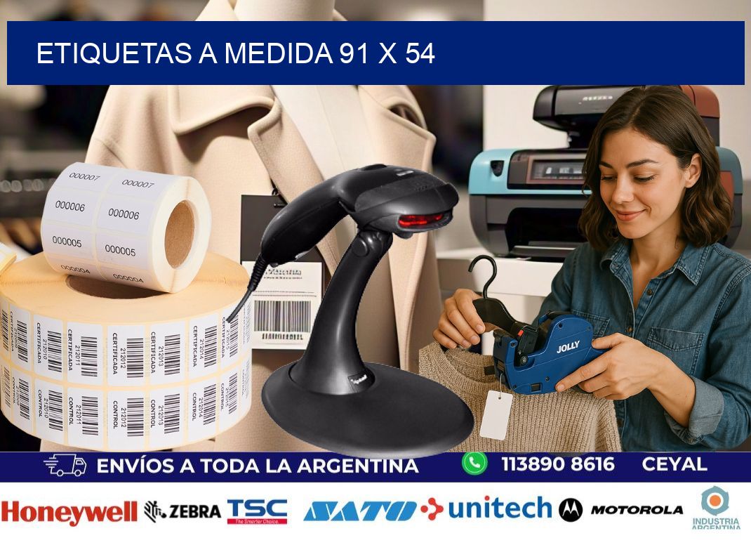 Etiquetas a medida 91 x 54