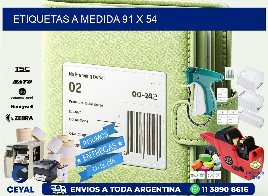 Etiquetas a medida 91 x 54