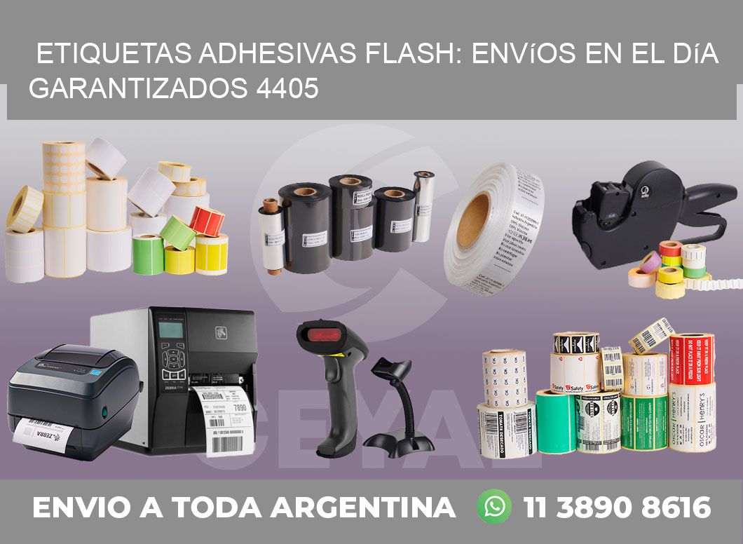 Etiquetas adhesivas Flash: Envíos en el Día Garantizados 4405