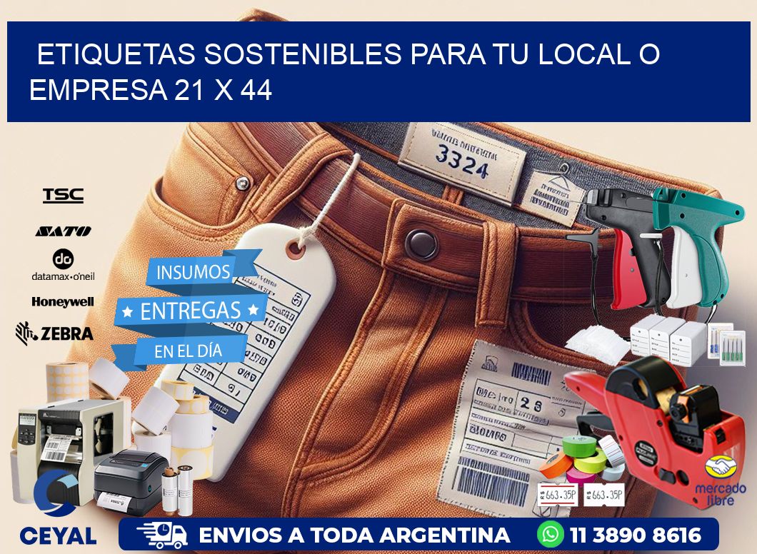 Etiquetas sostenibles para tu local o empresa 21 x 44