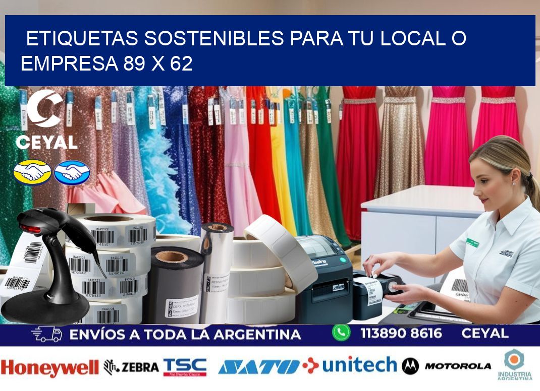 Etiquetas sostenibles para tu local o empresa 89 x 62