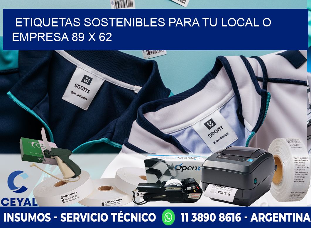 Etiquetas sostenibles para tu local o empresa 89 x 62