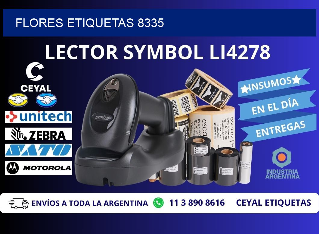 Flores etiquetas 8335