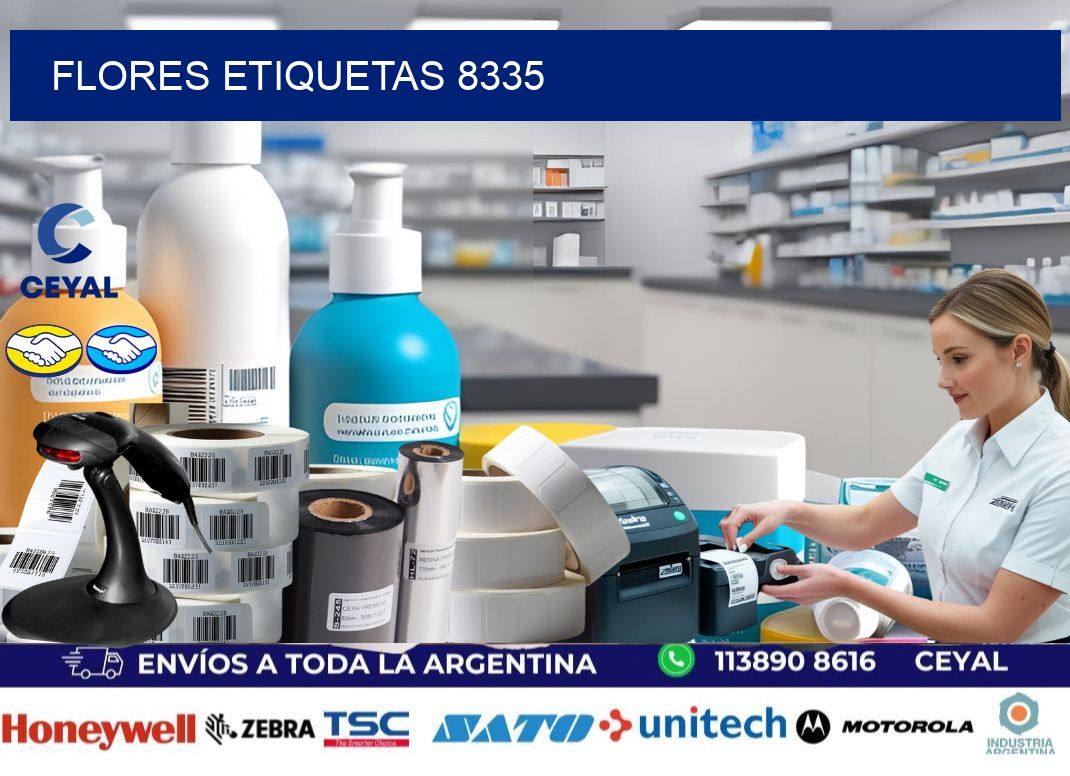 Flores etiquetas 8335