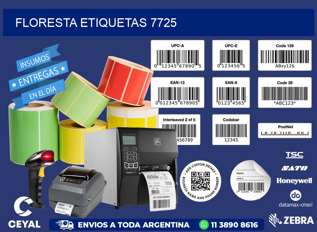 Floresta etiquetas 7725