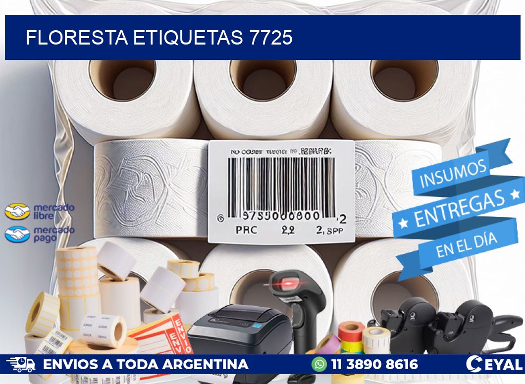 Floresta etiquetas 7725