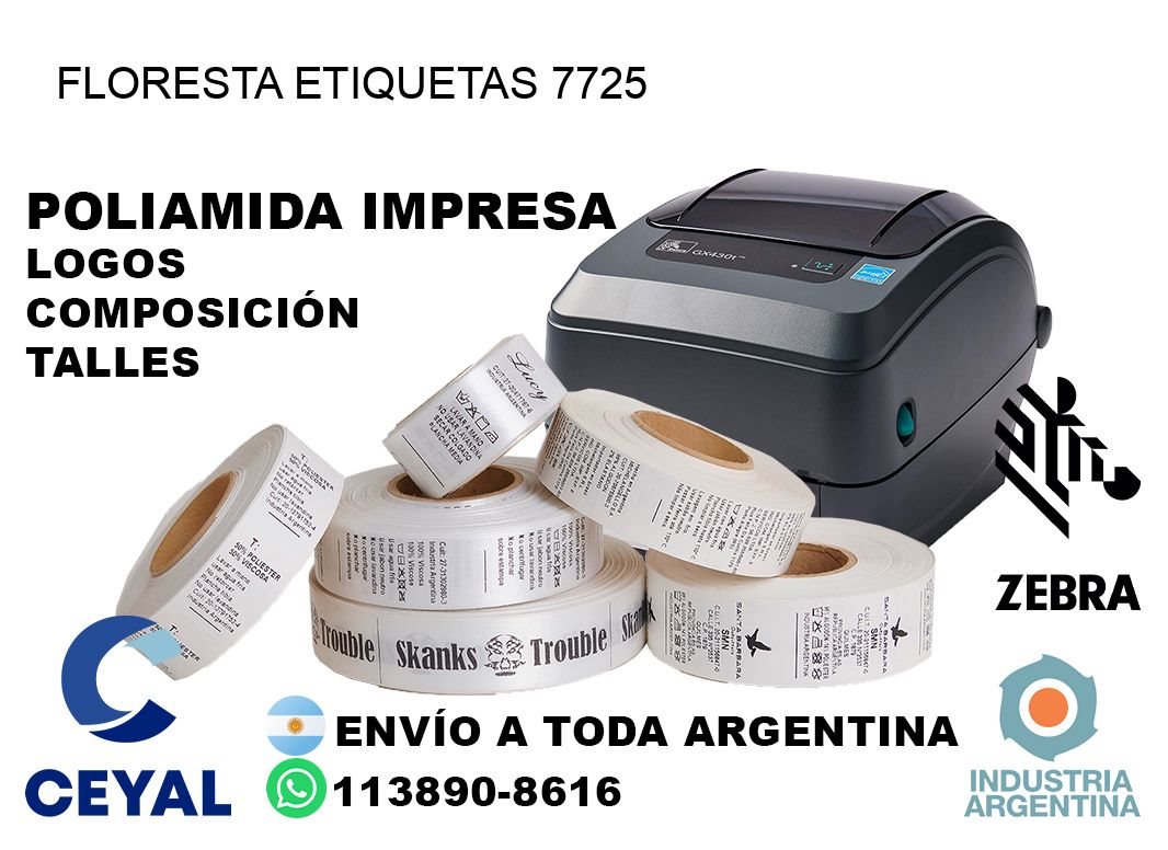 Floresta etiquetas 7725