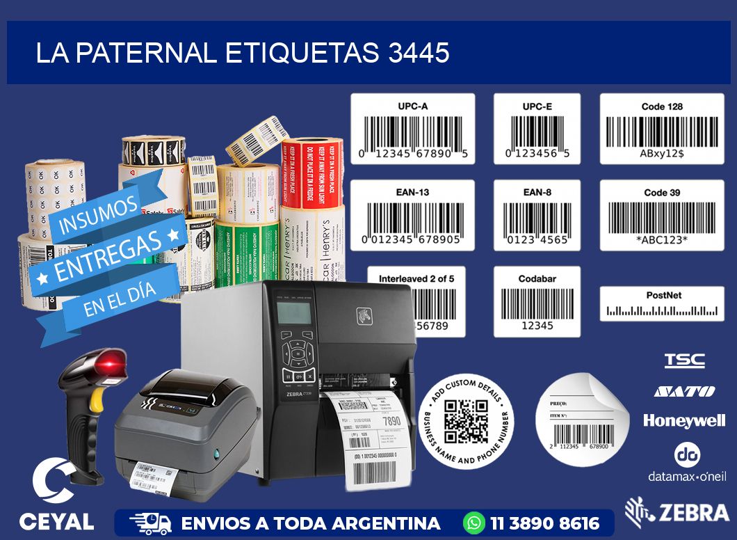 La Paternal etiquetas 3445