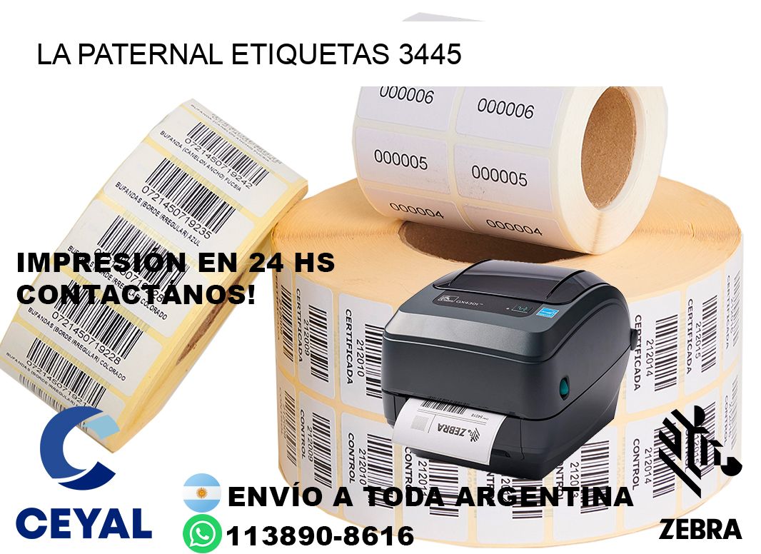 La Paternal etiquetas 3445