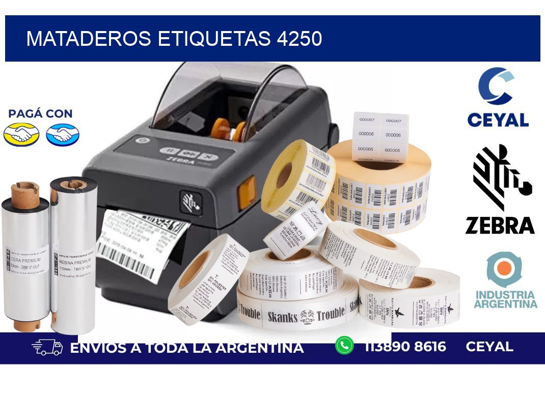 Mataderos etiquetas 4250