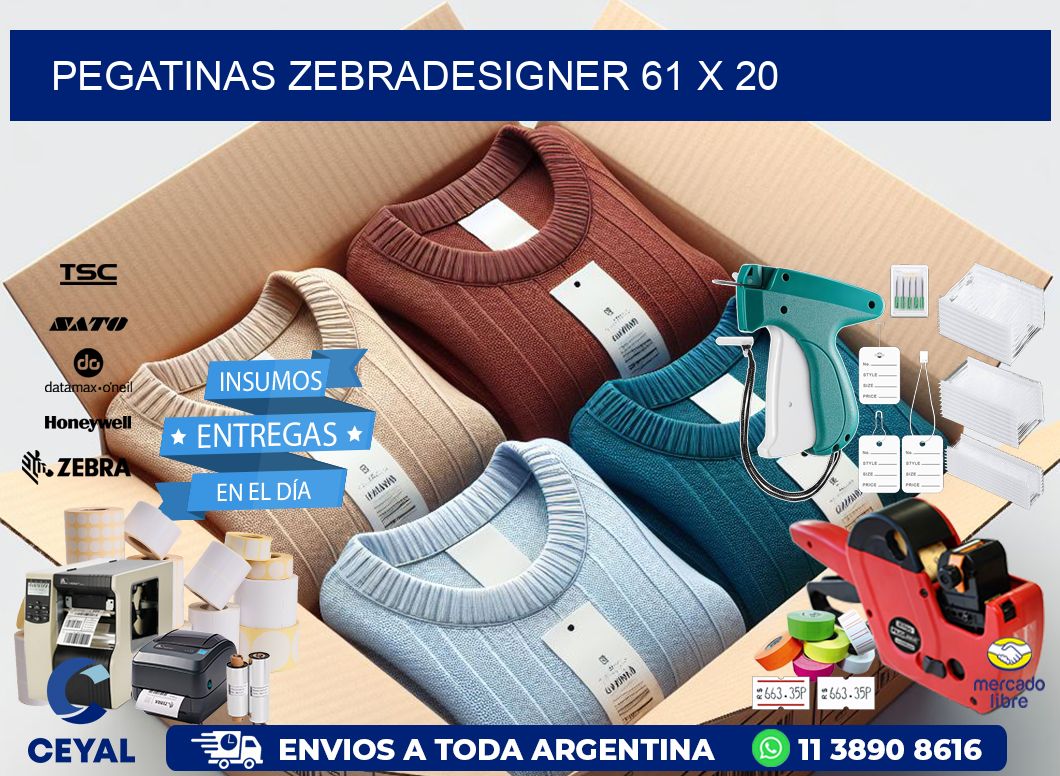 PEGATINAS zebradesigner 61 x 20