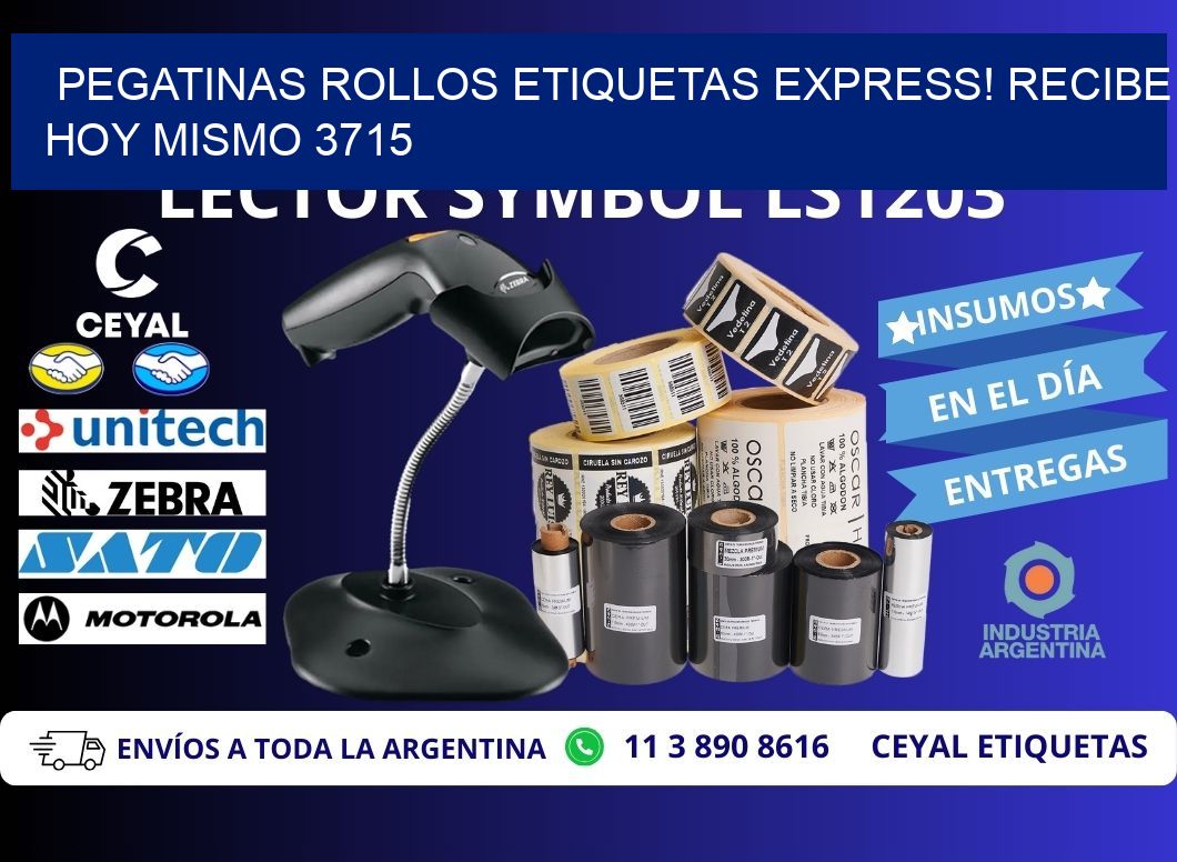 Pegatinas rollos etiquetas Express! Recibe Hoy Mismo 3715