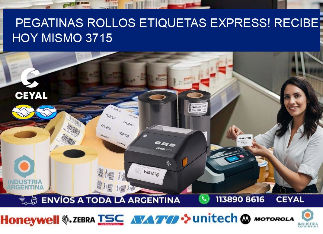 Pegatinas rollos etiquetas Express! Recibe Hoy Mismo 3715