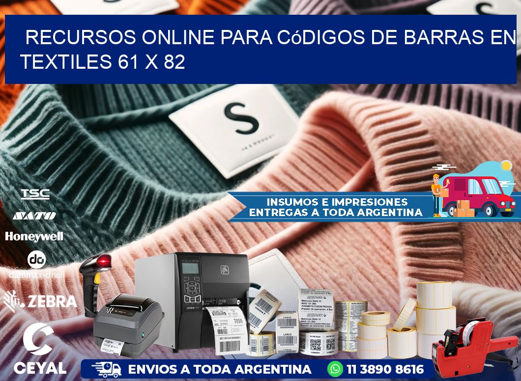 Recursos Online para Códigos de Barras en Textiles 61 x 82