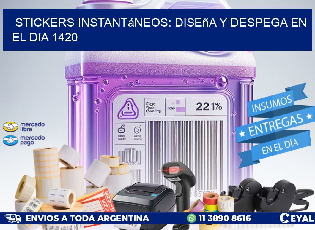 Stickers Instantáneos: Diseña y Despega en el Día 1420