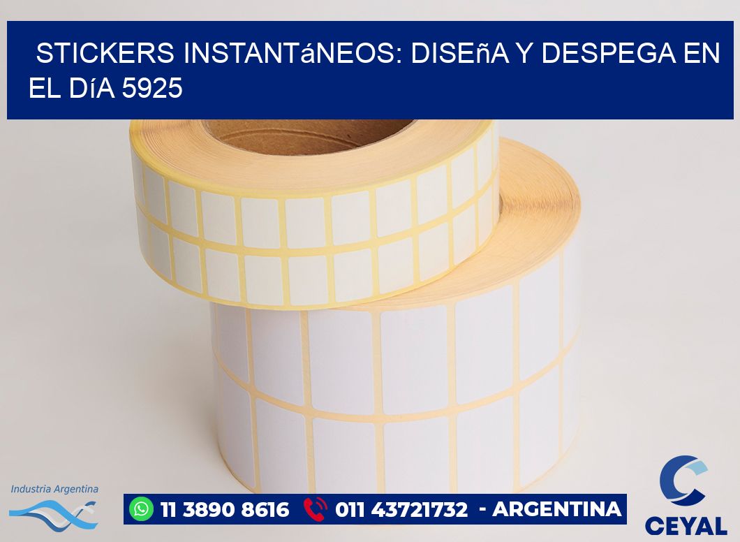 Stickers Instantáneos: Diseña y Despega en el Día 5925