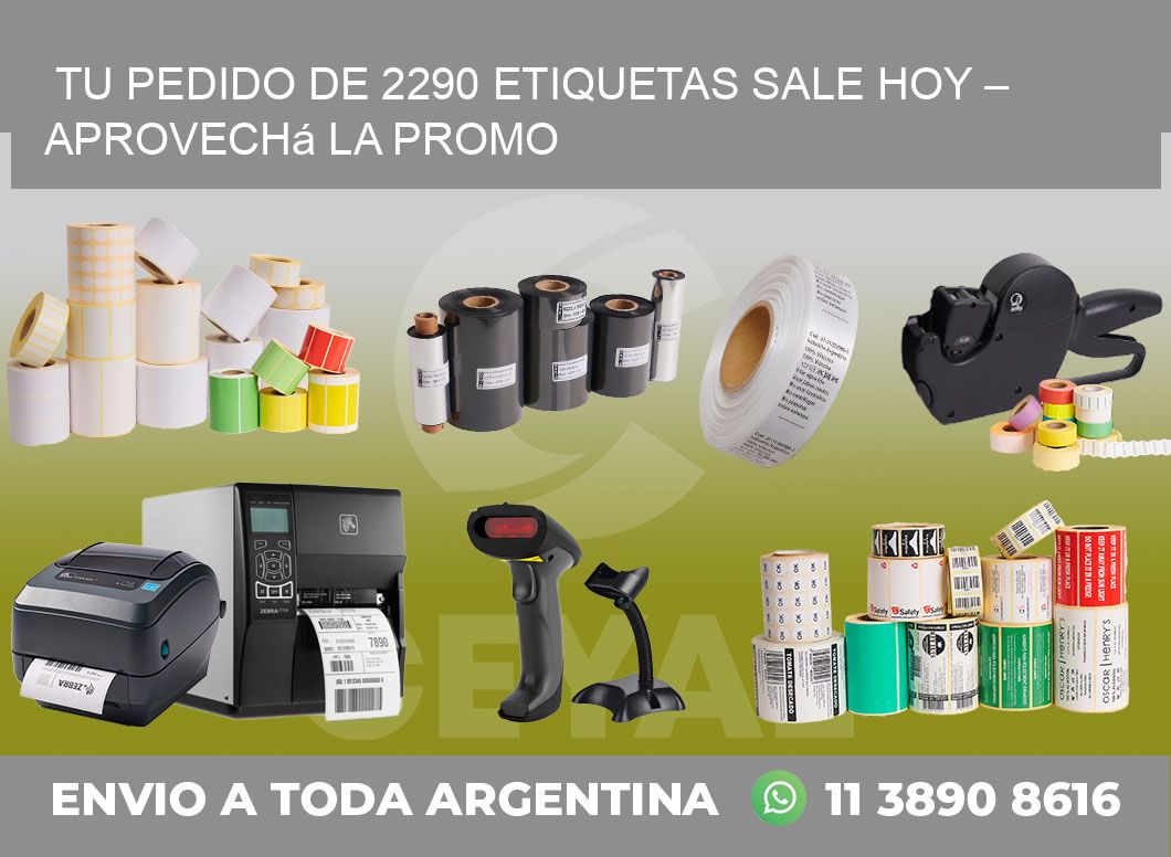 Tu Pedido de 2290 etiquetas Sale Hoy – Aprovechá la Promo