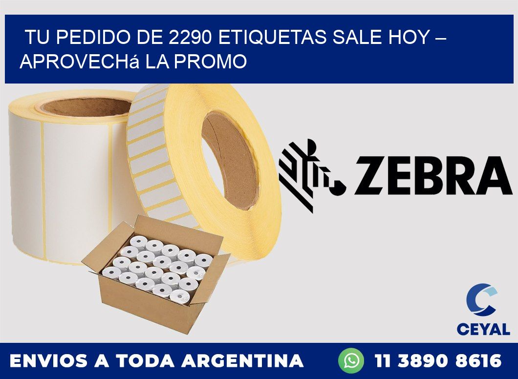 Tu Pedido de 2290 etiquetas Sale Hoy – Aprovechá la Promo