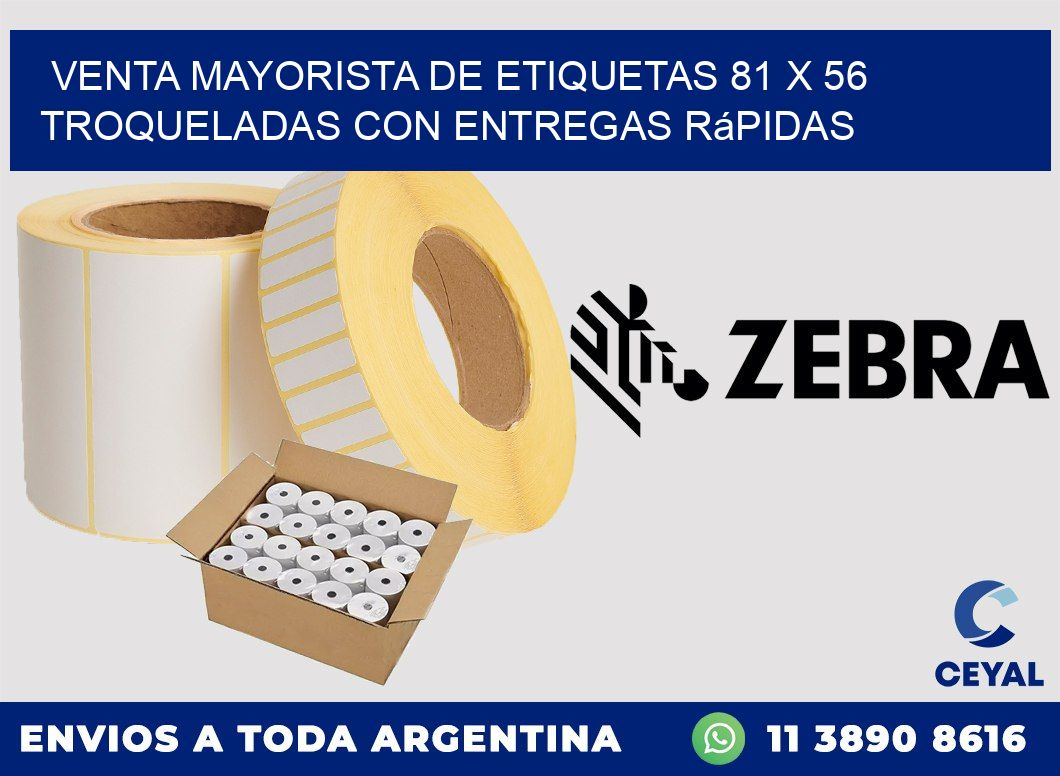 Venta mayorista de etiquetas 81 x 56 troqueladas con entregas rápidas