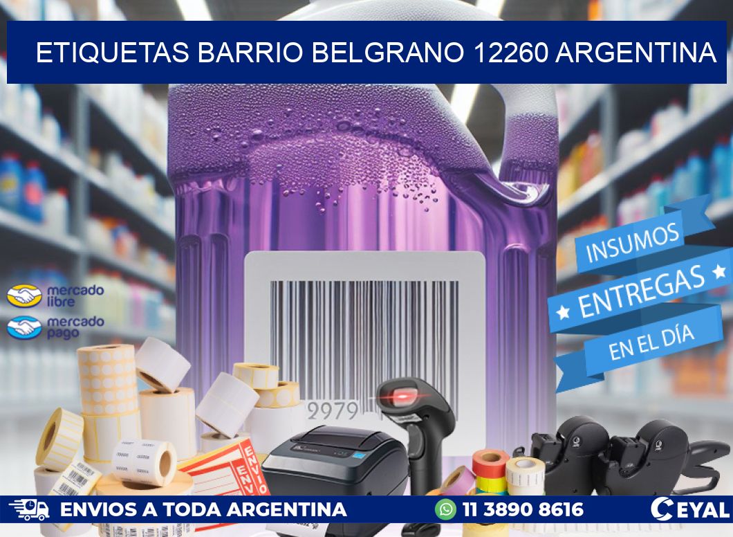 etiquetas barrio belgrano 12260 argentina