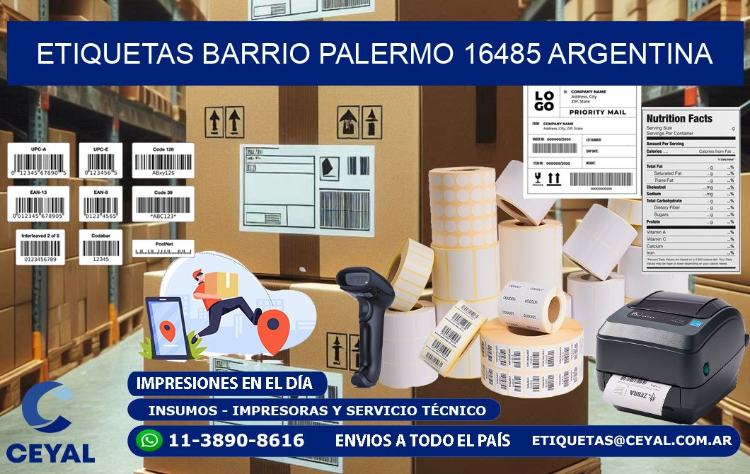 etiquetas barrio palermo 16485 argentina