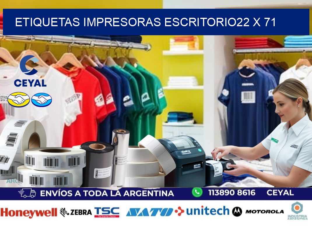 etiquetas impresoras escritorio22 x 71