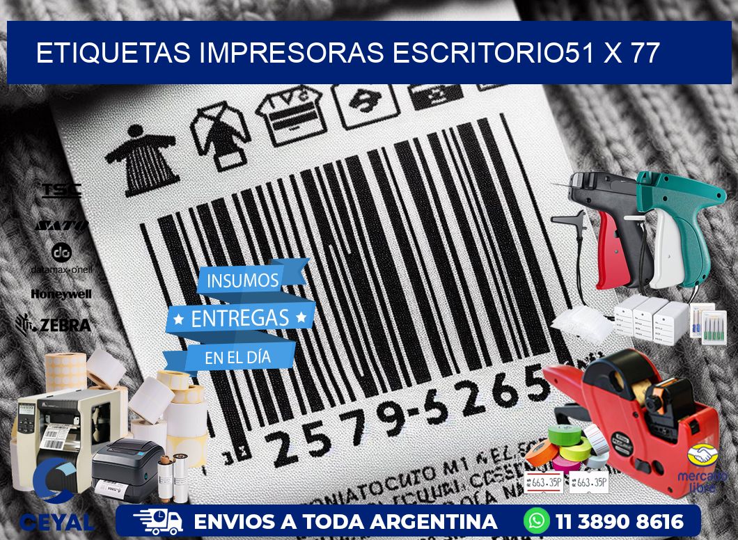 etiquetas impresoras escritorio51 x 77