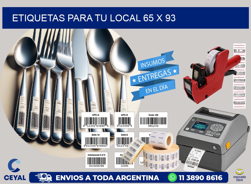 etiquetas para tu local 65 x 93