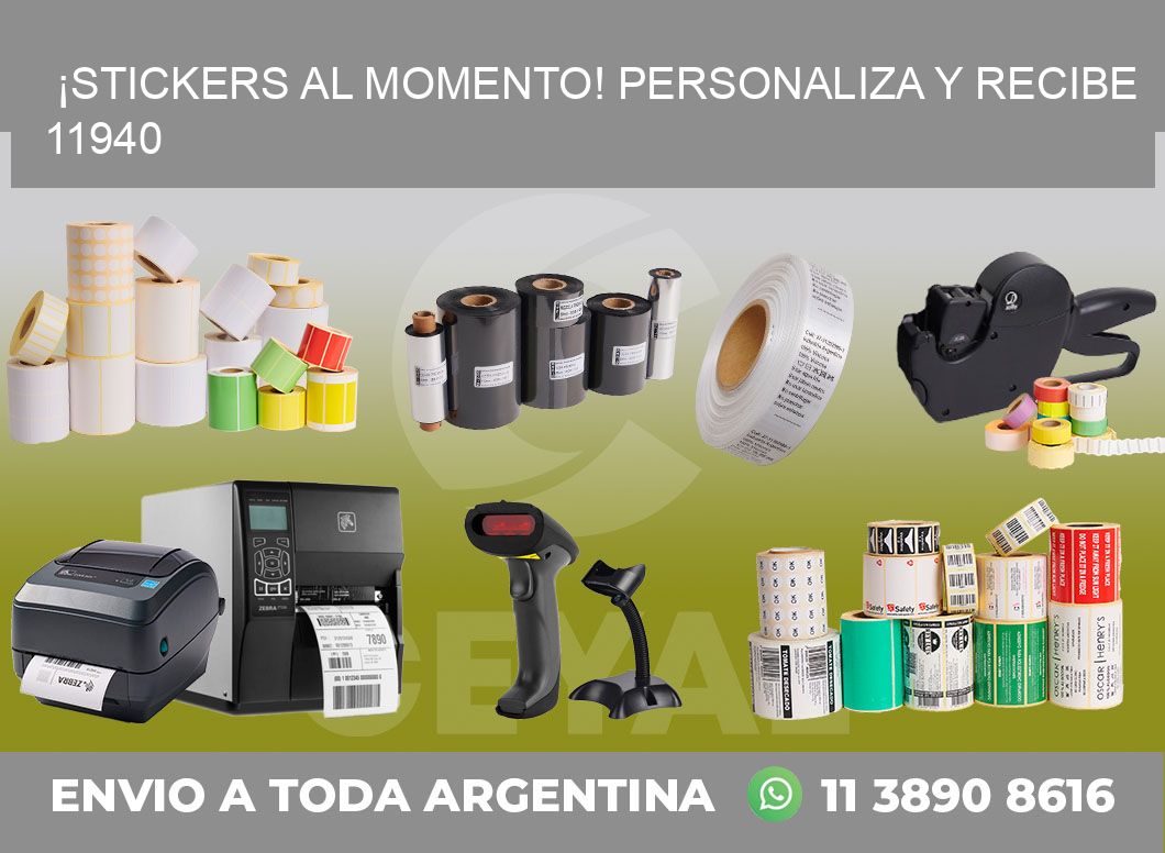 ¡Stickers al Momento! Personaliza y Recibe 11940