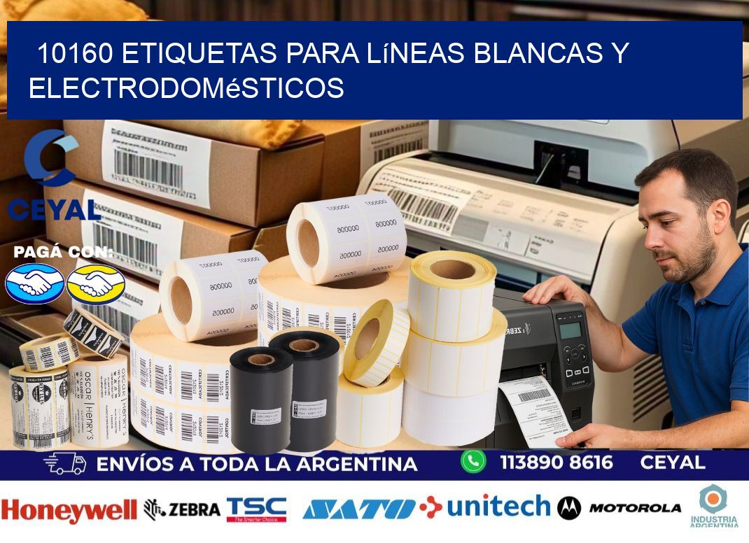 10160 Etiquetas para líneas blancas y electrodomésticos