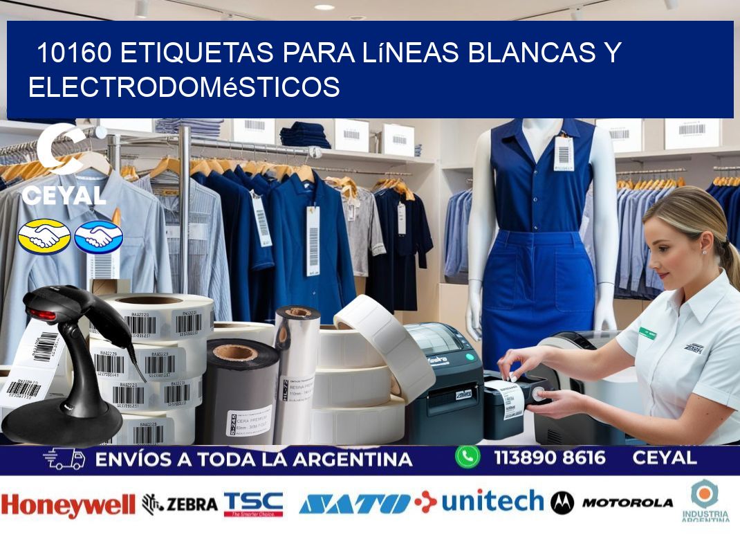 10160 Etiquetas para líneas blancas y electrodomésticos