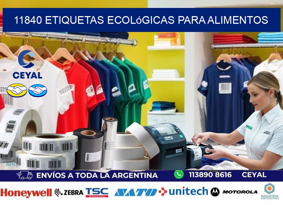 11840 Etiquetas ecológicas para alimentos