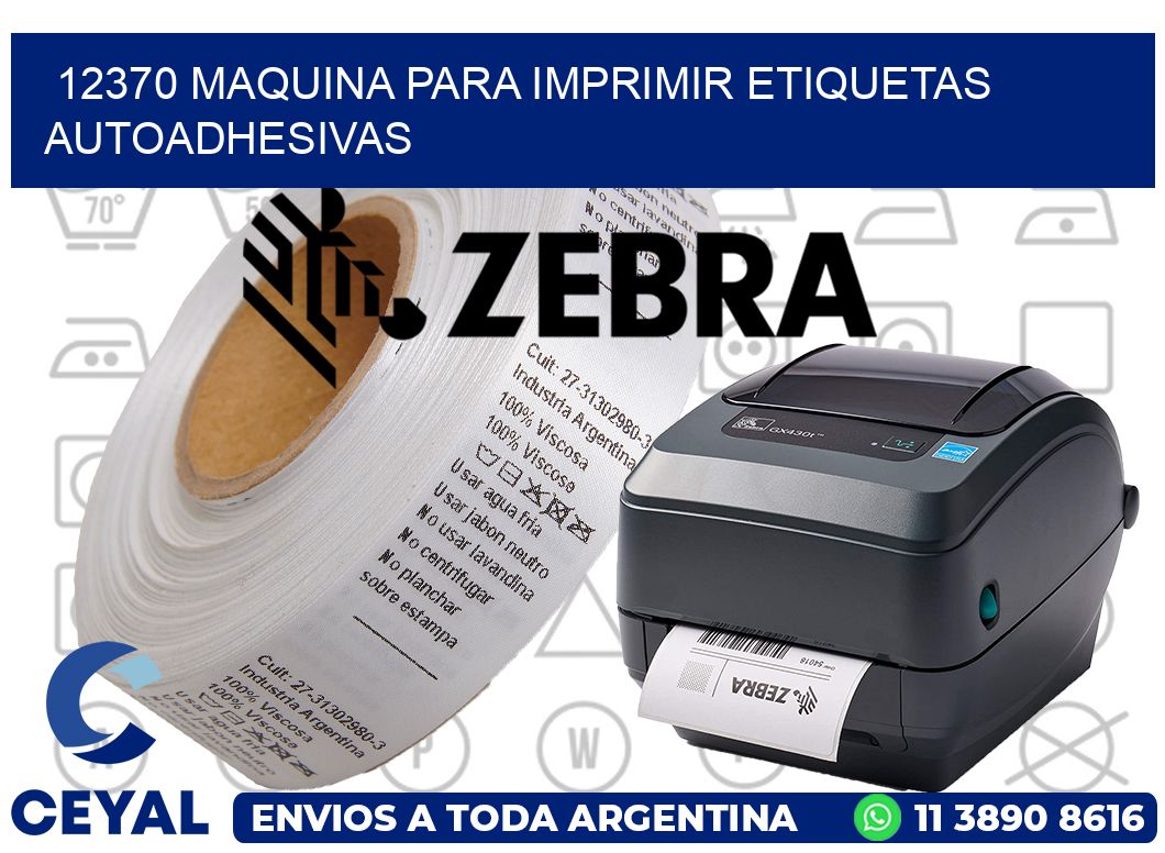 12370 maquina para imprimir etiquetas autoadhesivas