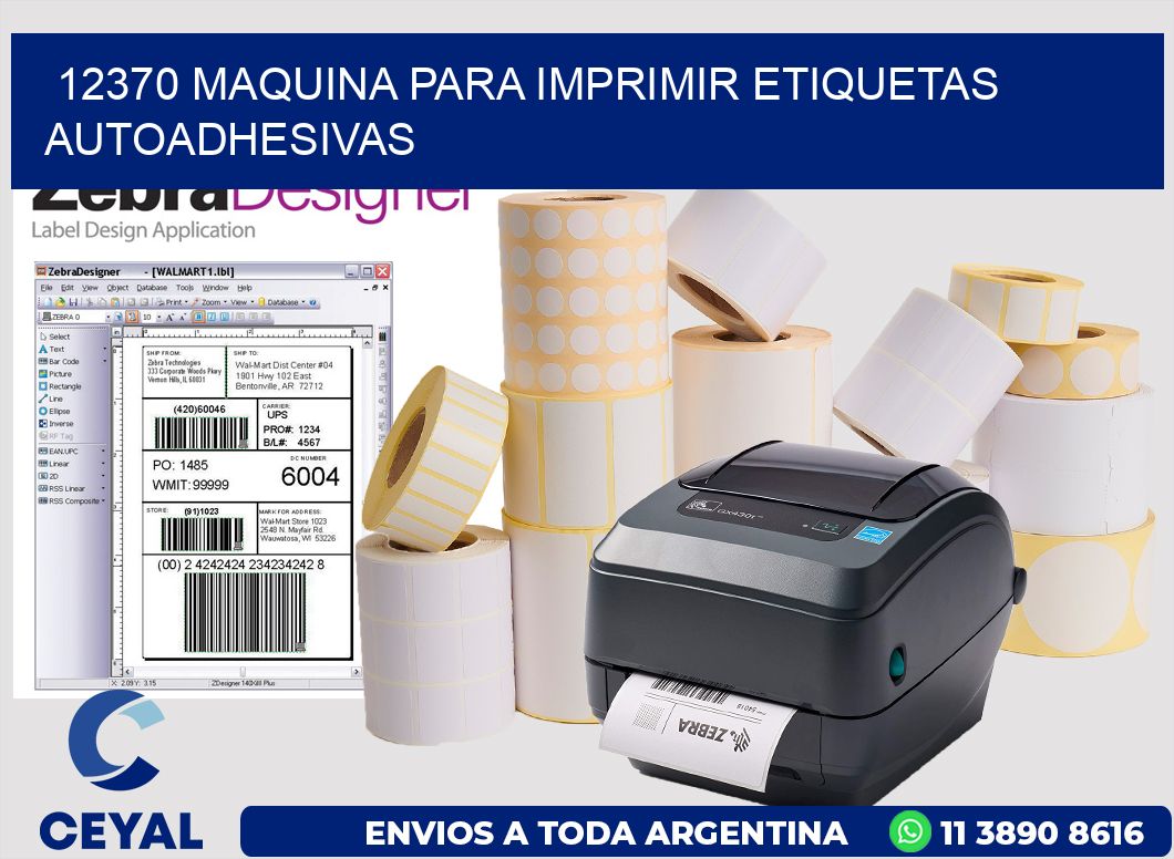12370 maquina para imprimir etiquetas autoadhesivas