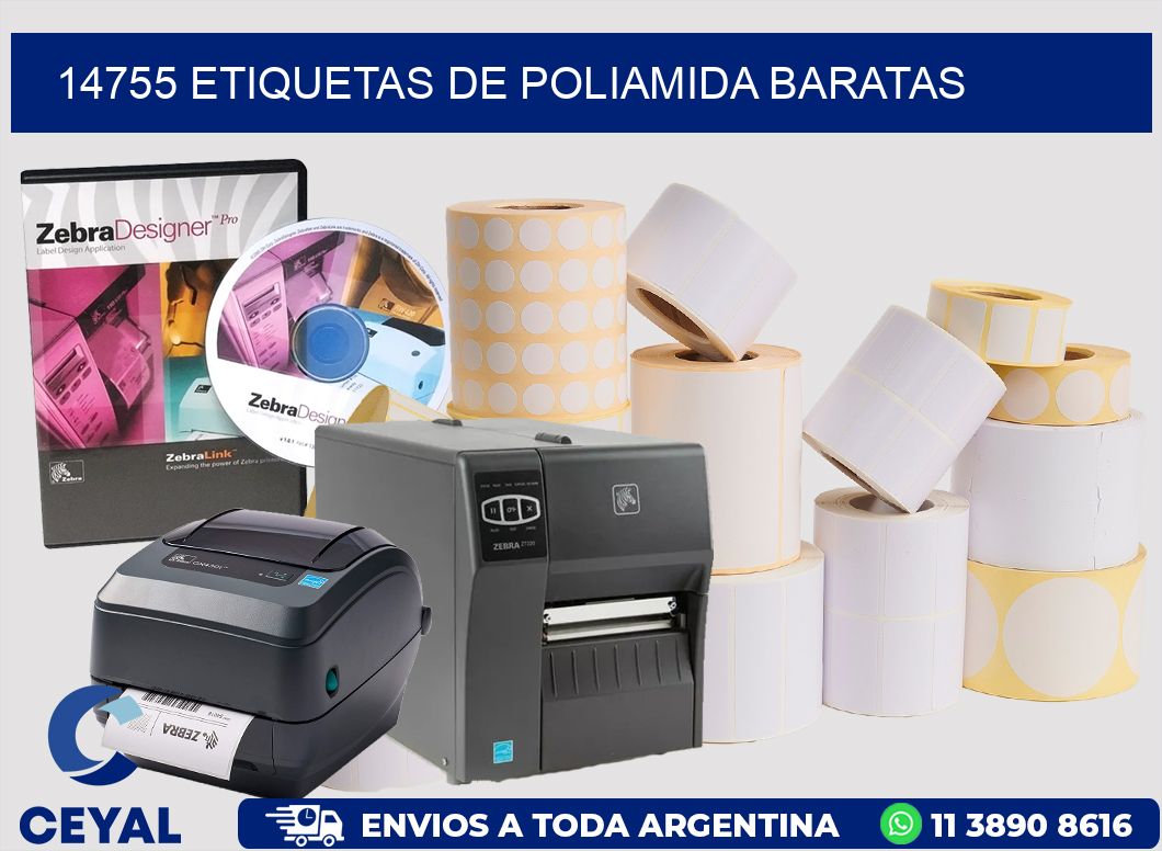 14755 etiquetas de poliamida baratas