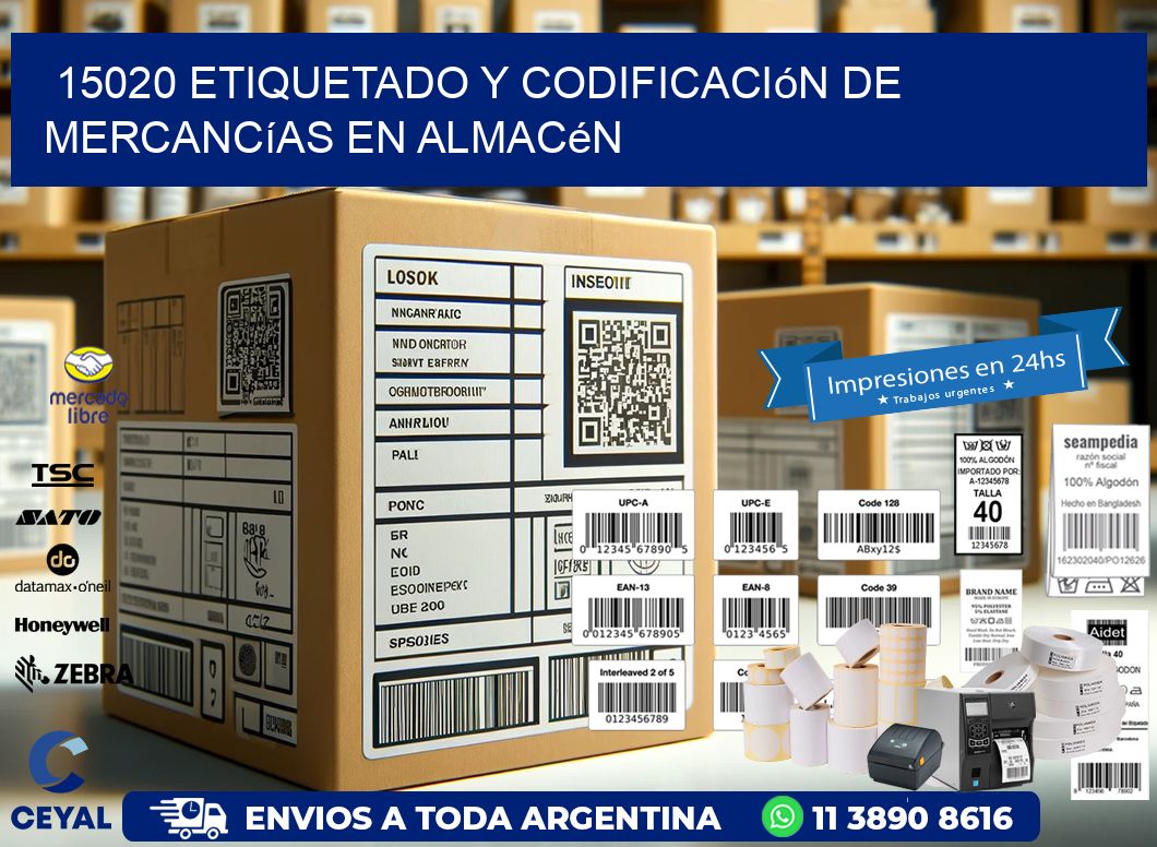 15020 Etiquetado y codificación de mercancías en almacén