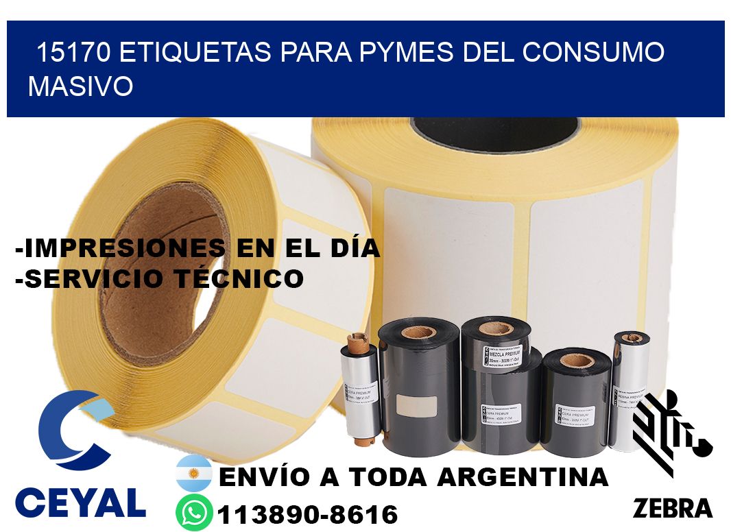 15170 Etiquetas para pymes del consumo masivo