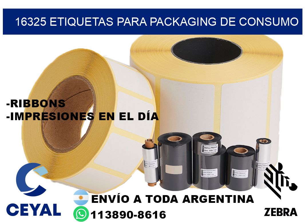 16325 Etiquetas para packaging de consumo