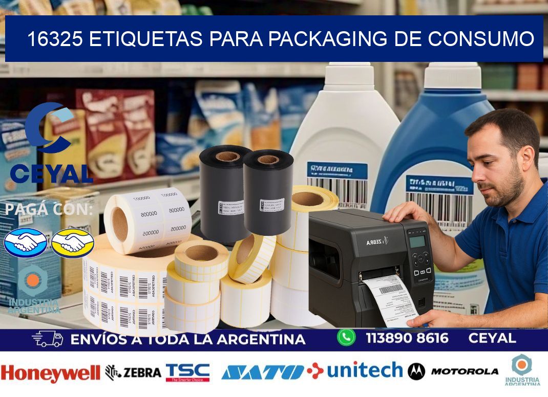 16325 Etiquetas para packaging de consumo