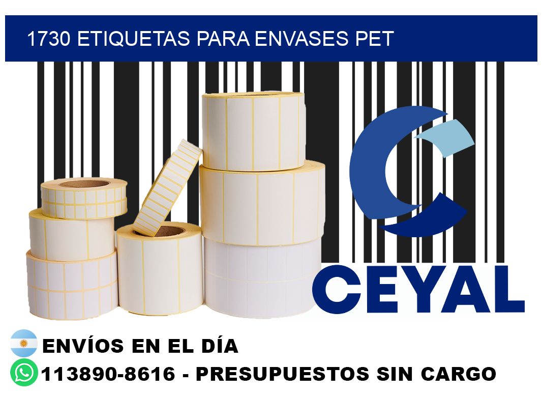 1730 Etiquetas para envases PET