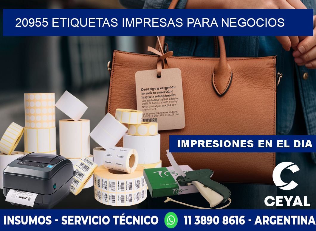 20955 etiquetas impresas para negocios