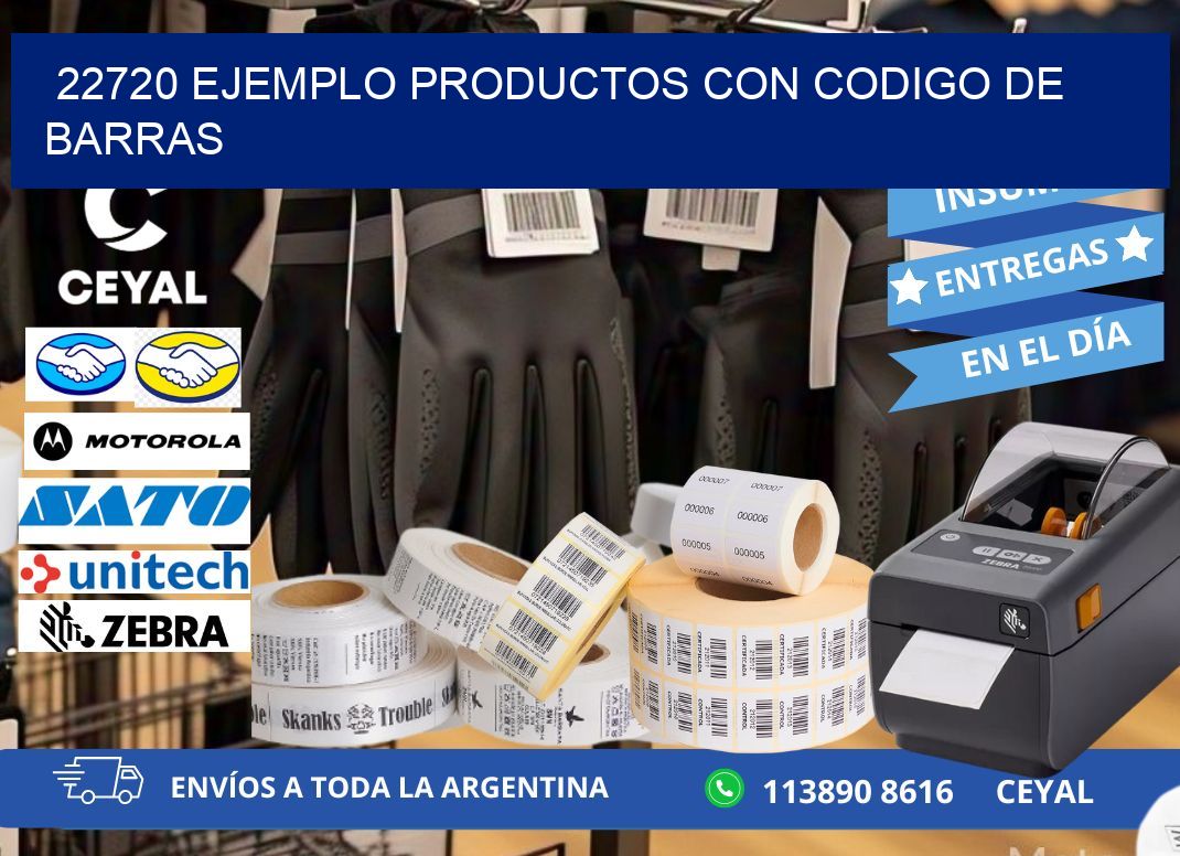 22720 ejemplo productos con codigo de barras