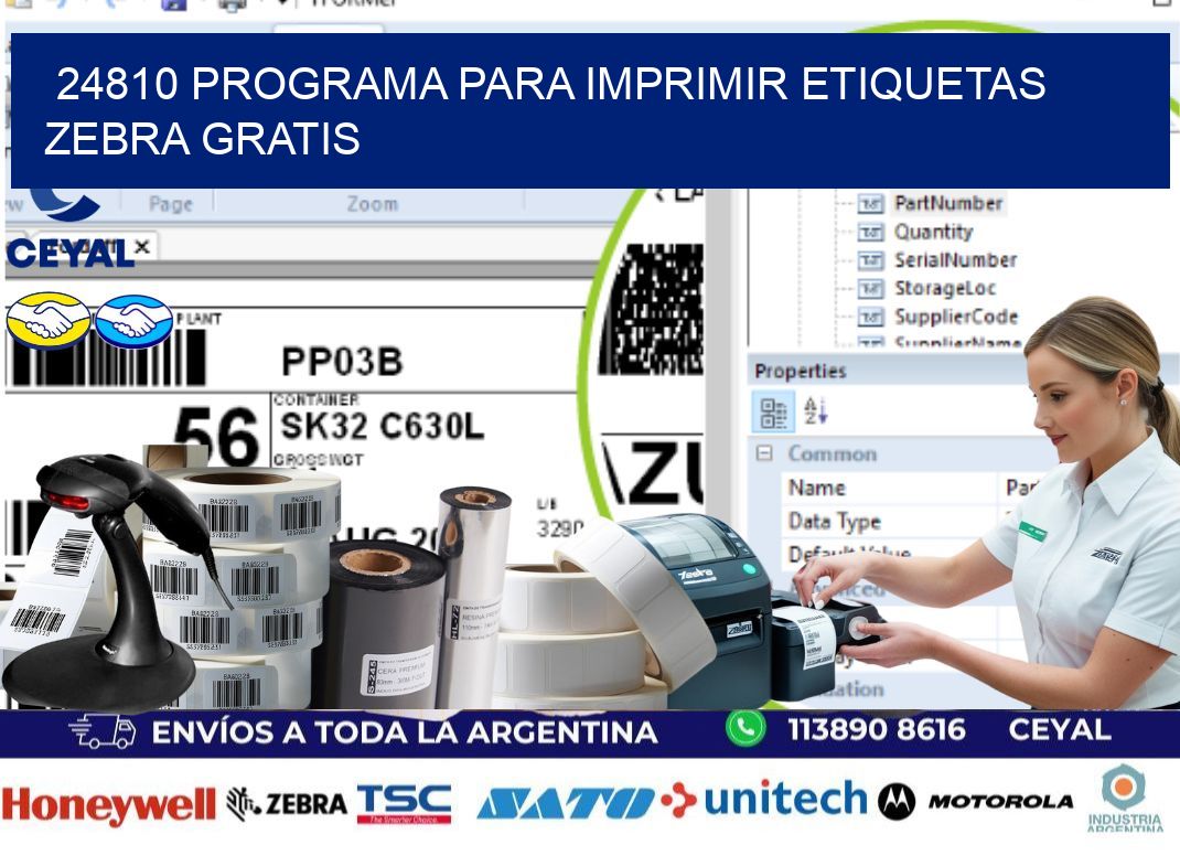 24810 Programa para imprimir etiquetas Zebra gratis