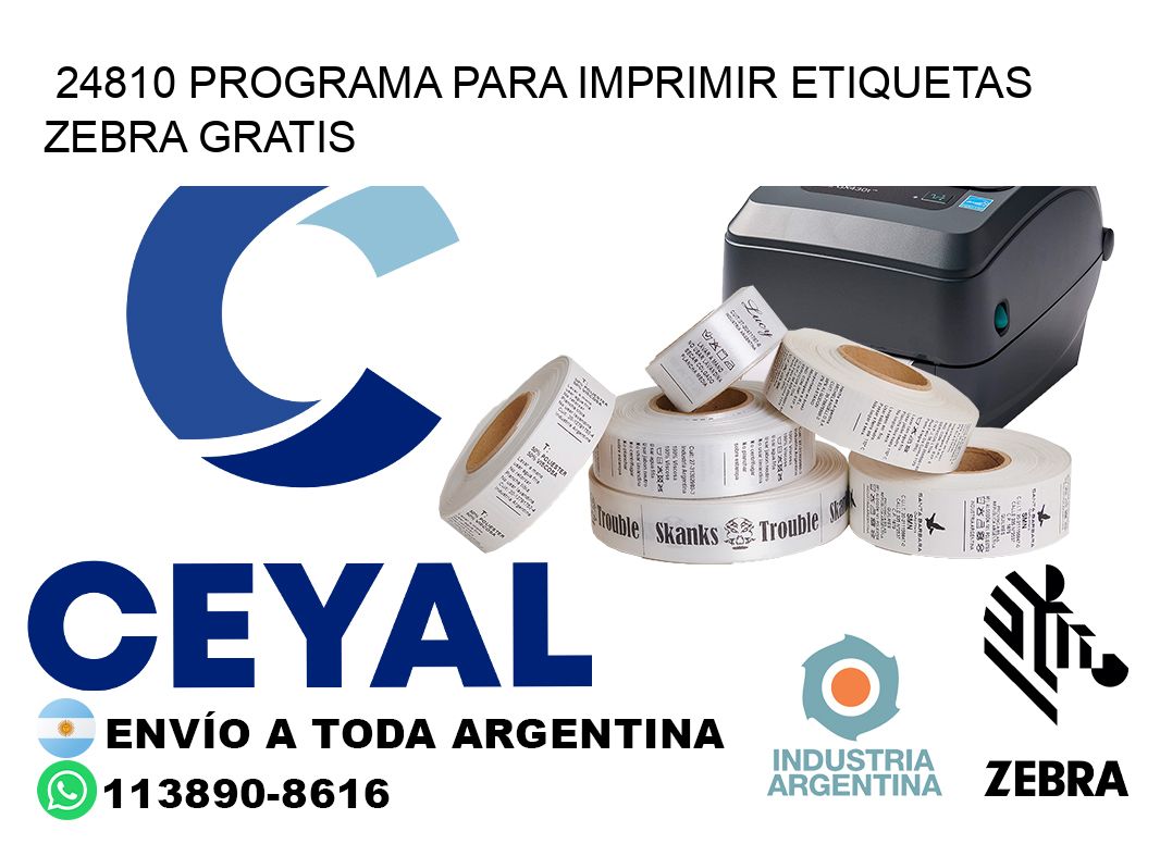 24810 Programa para imprimir etiquetas Zebra gratis